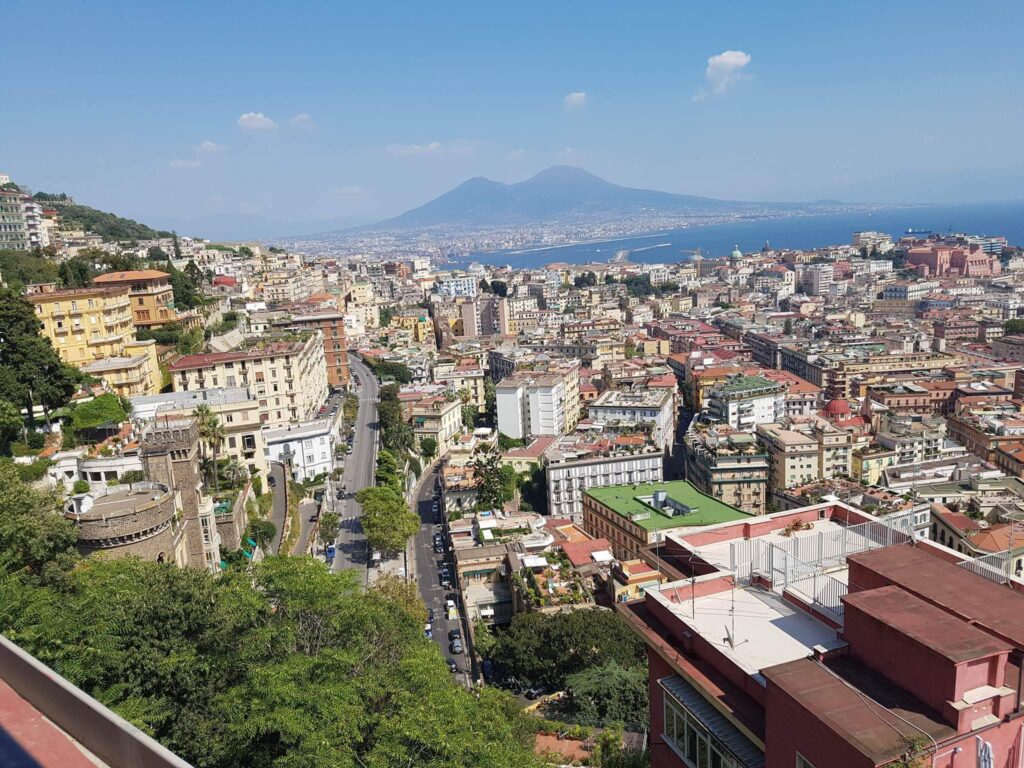 Vista de Nápoles do alto