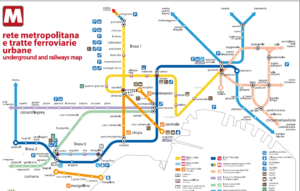 Mapa do Metrô de Nápoles