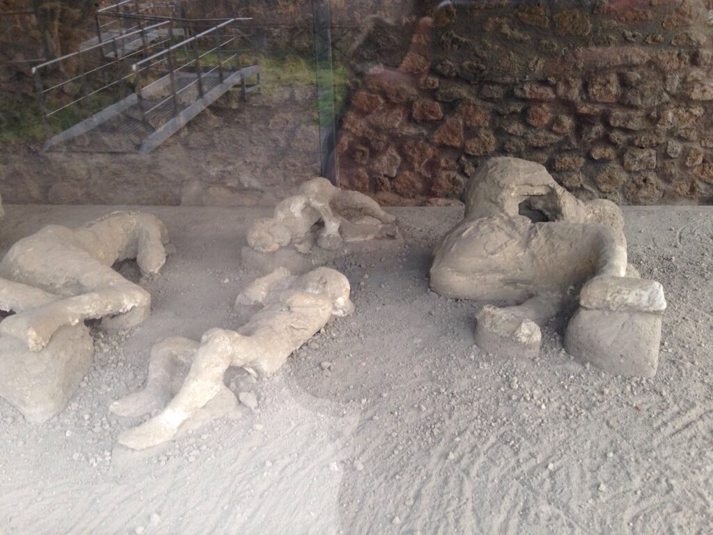 Corpo petrificado em Pompéia