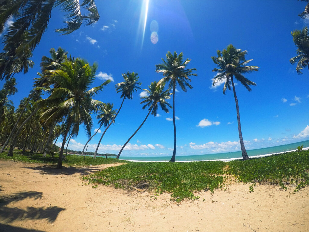 Paisagem deslumbrante e bem paradisíaca